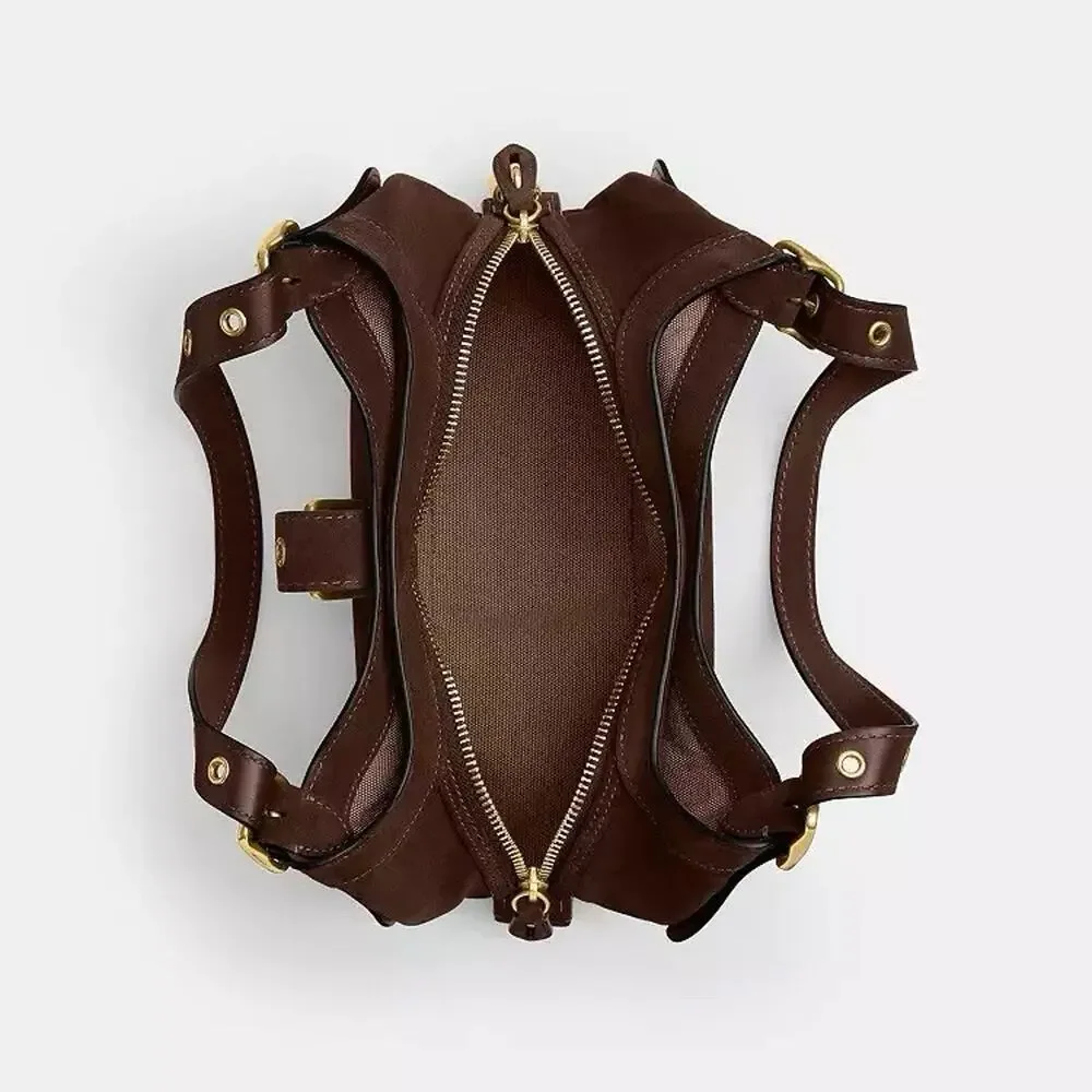 NWT COACH Drifter Shoulder Bag 31 Dark Chocolate CFM44 refined calf leather